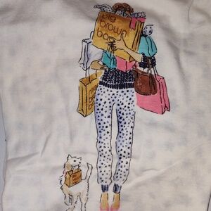 BLOOMINGDALEs:  Jane & Bleecker NY BIG BROWN BAG Women's Long Pajama Set - Rare
